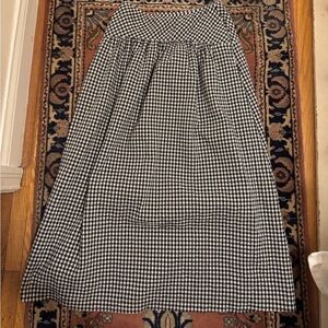 Uniqlo Black and White Gingham Skirt